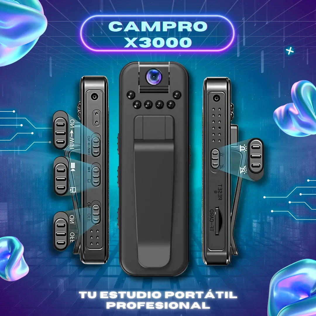 CamPro - Cámara 180° con Reducción de Ruido HD 1080P