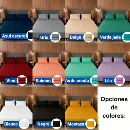 SoftRest - Protector de Colchón Premium con Microfibra Transpirable + 2 Fundas