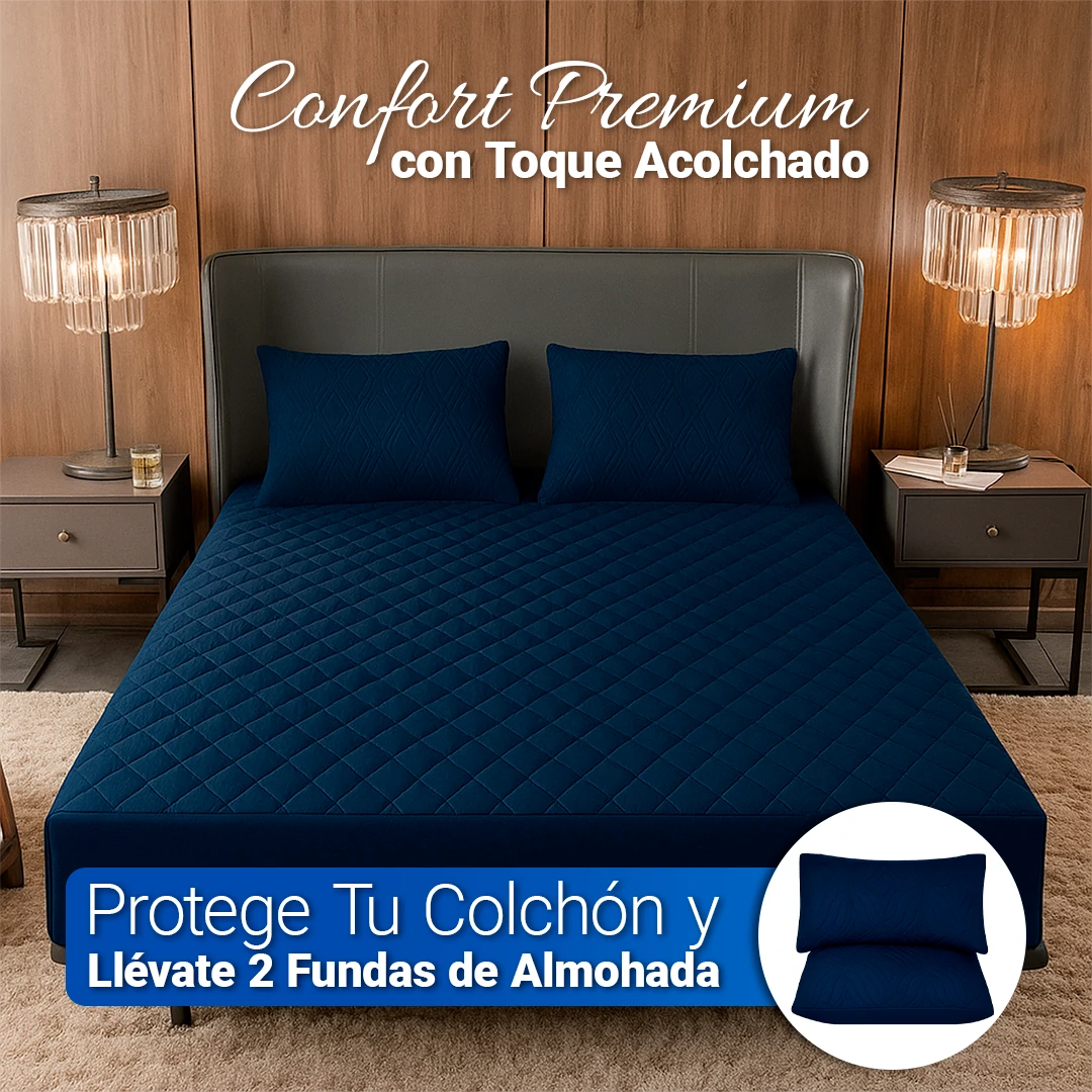 SoftRest - Protector de Colchón Premium con Microfibra Transpirable + 2 Fundas