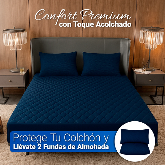 SoftRest - Protector de Colchón Premium con Microfibra Transpirable + 2 Fundas