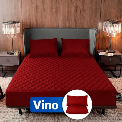 SoftRest | Capa de Colchão Premium com Microfibra Transpirável + 2 Fundas