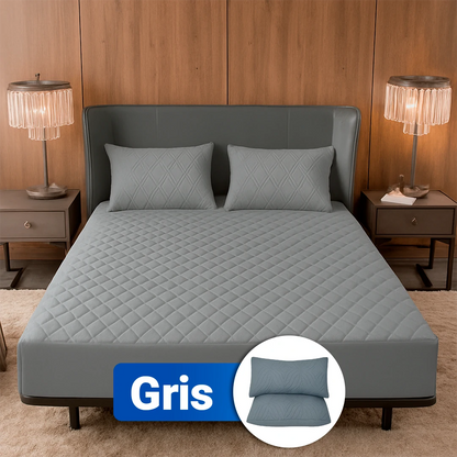 SoftRest | Capa de Colchão Premium com Microfibra Transpirável + 2 Fundas