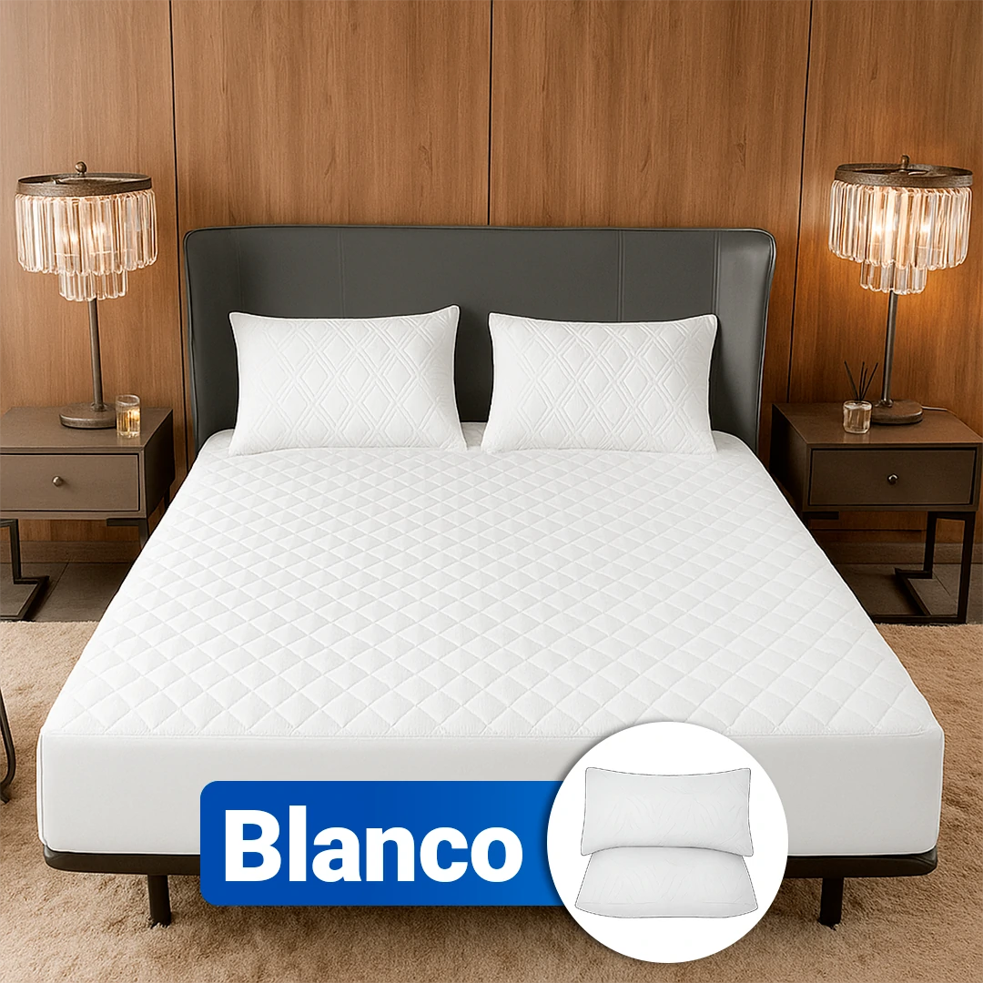 SoftRest | Capa de Colchão Premium com Microfibra Transpirável + 2 Fundas