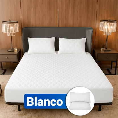 SoftRest | Capa de Colchão Premium com Microfibra Transpirável + 2 Fundas