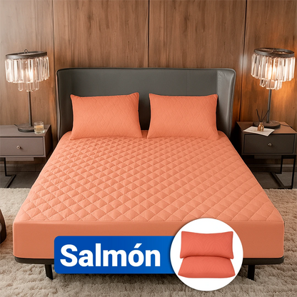 SoftRest | Capa de Colchão Premium com Microfibra Transpirável + 2 Fundas