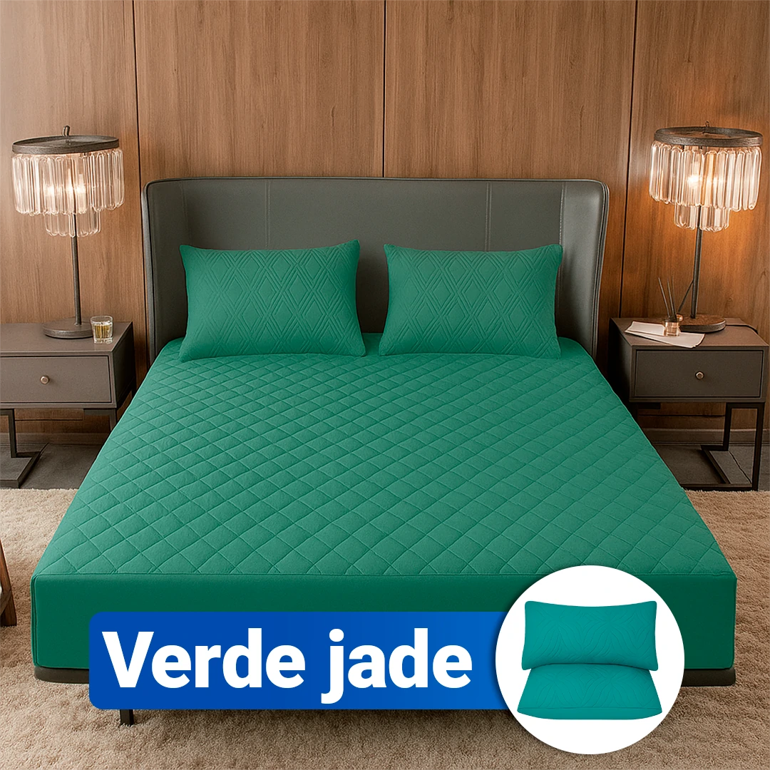 SoftRest | Capa de Colchão Premium com Microfibra Transpirável + 2 Fundas